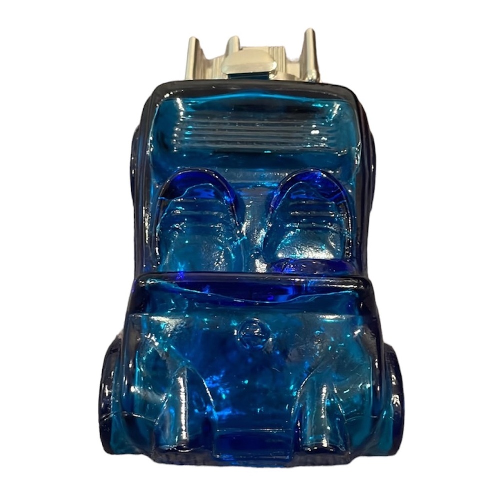Avon Dune Buggy Spicy Aftershave Empty Bottle Cobalt Blue Car